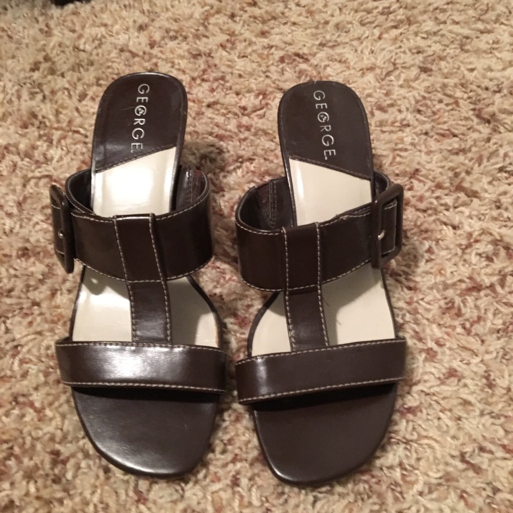 George slip on heels